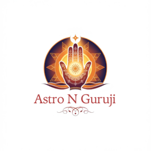 Radiant Astro N Guruji Logo with Astrological Palm
